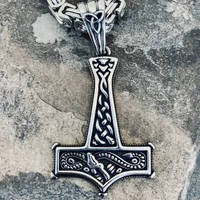 Thor's Hammer Pendant - Necklace (805)