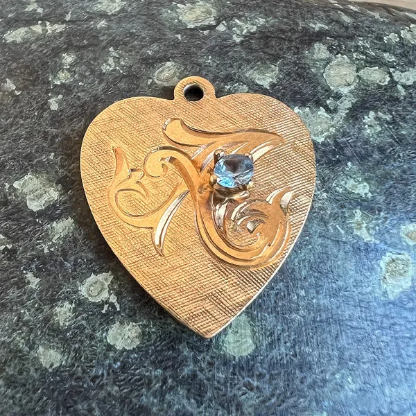 Vintage Heart Charm