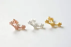 Wholesale Sterling Silver, Rose Gold, Gold,ear crawler,ear pins, ear climber, ear climber earrings, ear crawler earrings, ear jacket earring,ear sweep