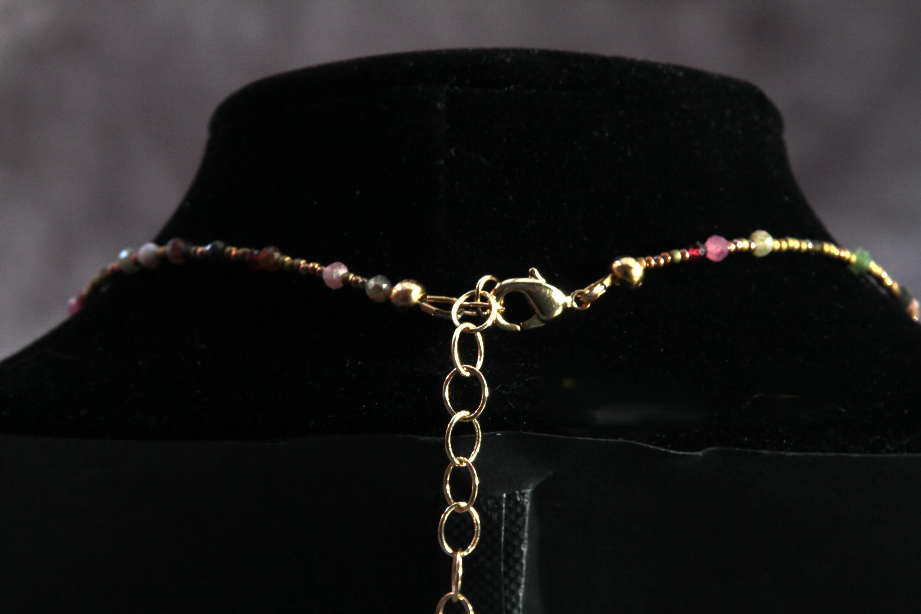 Womans LOVE Gemstone Choker Necklace