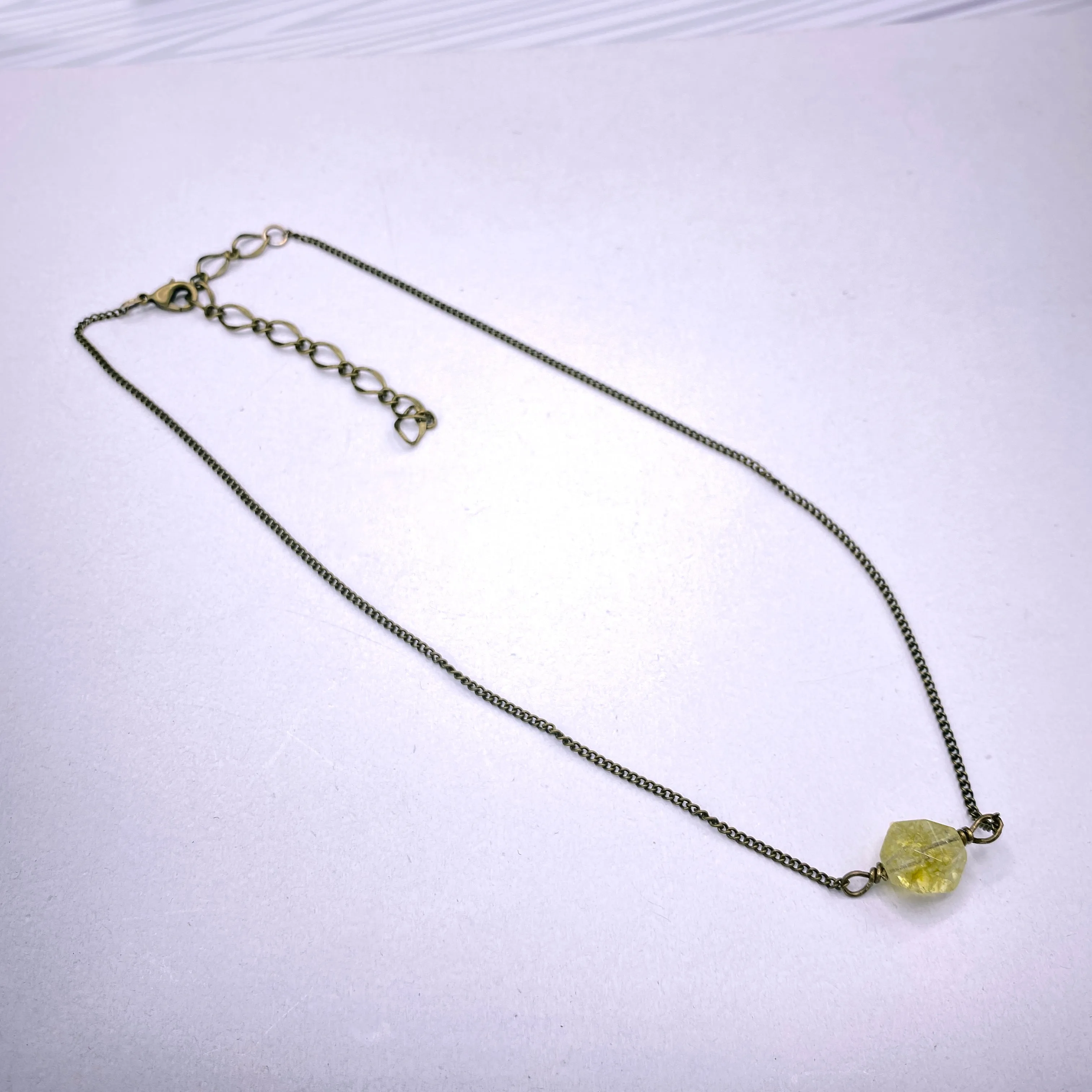 Yellow Topaz Necklace