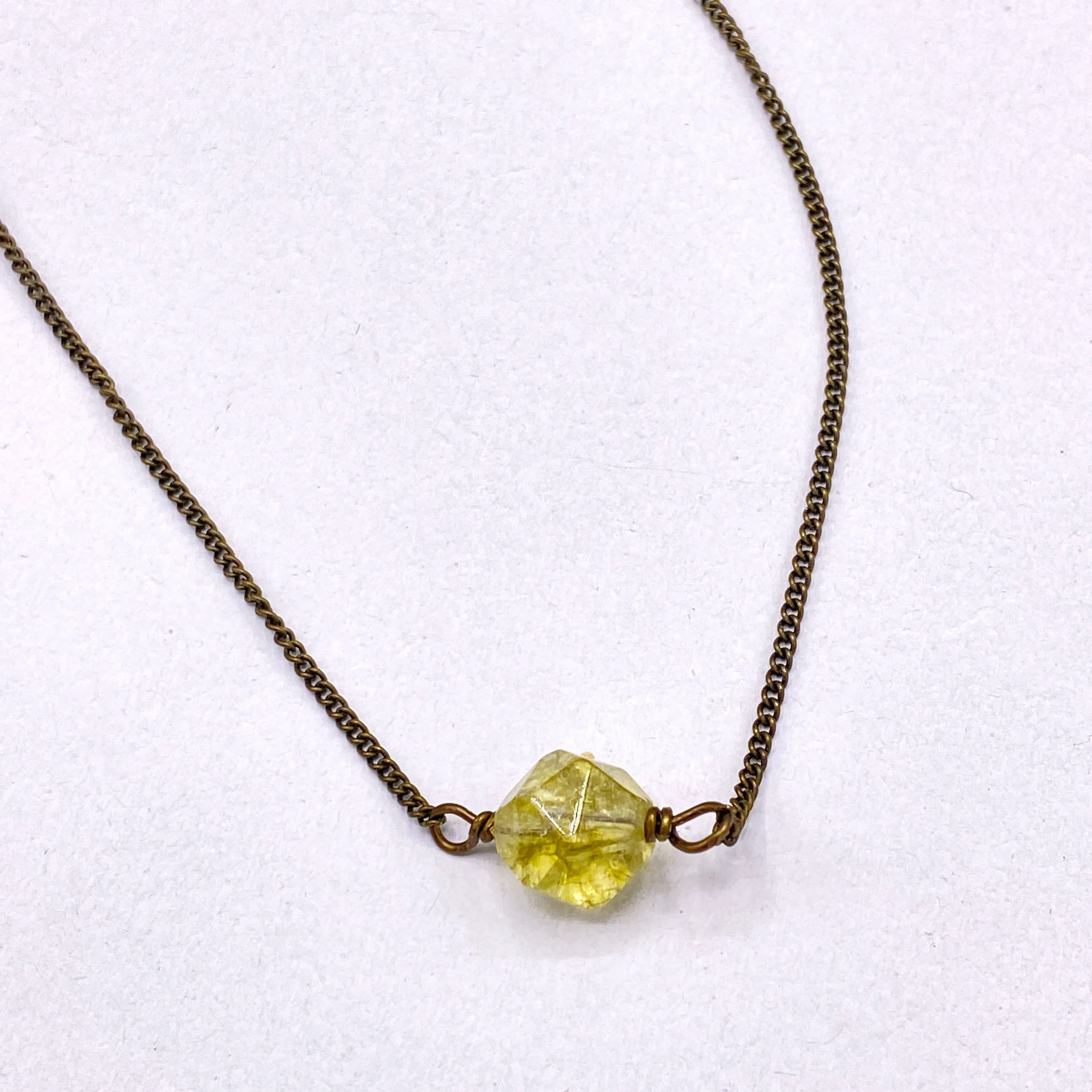 Yellow Topaz Necklace